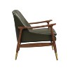 Christopher Knight Home Freja Modern Faux Leather and Wood Accent Chair - 4 of 4