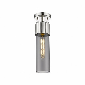 Bolivar - 1 Light Flush Mount In Industrial Style-15.25 Inches Tall and 4 Inches Wide - 1 of 1