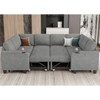 Belffin Chenille U-Shaped 8-Seater Sleeper Sectional - Modular Couch with Pull-Out Bed & All-Module Storage - 3 of 4