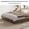Solid Wood Platform Bed with Sturdy Wooden Slats, Floor-Standing Bed Frame - 2 of 4