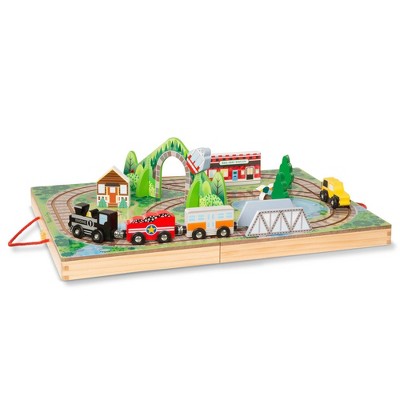 kidkraft metropolis train set & table with 100 accessories included