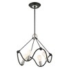 Livex Lighting Archer 4 - Light Chandelier in  Textured Black/Brushed Nickel - 2 of 4
