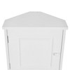 CAVINAS 67" Triangular Bathroom Corner Cabinet with 2 Doors&3 Cubbies,Tall Space-Saving Freestanding Cabinet for Any Corner - 4 of 4