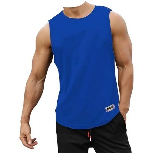 Amber Fight Gear Premium Durable Boxing Jersey with Satin Finish – Comfortable & Stylish Training Gear for Unmatched Performance, Blue, Youth-Medium - 1 of 4