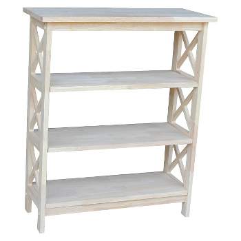 X-Sided Bookcase Unfinished - International Concepts