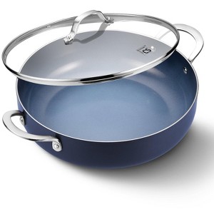 KOCH SYSTEME CS 12 Inch Saute Pan with Lid,Ceramic Nonstick Saute Pan with Lid, Induction Compatible,Gradient Blue - 1 of 4