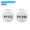 Unique Bargains Acrylic Self-Adhesive Decor Office Business Push Pull Door Sign 2 Pairs - 2 of 4