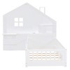 TiramisuBest Twin Size Loft Bed with Ladder,Shelves,and Desk,White - 3 of 4