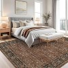 Floral Kitchen Rug – Washable, Non-Slip, Low Pile, Distressed Print Runner for Hallway, Bathroom, Laundry - 3 of 4