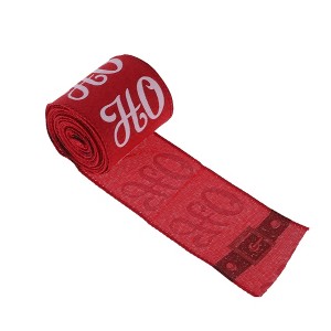 Unique Bargains Gift Wrap Ribbons Printed Christmas Polyester 118.11"x2.56" 1 Pc - 1 of 4