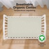 KeaBabies 2pk Soothe Fitted Crib Sheets Neutral, Organic Baby Crib Sheets, Fits Standard Nursery Baby Mattress - 2 of 4