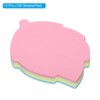 Unique Bargains Bright Colorful Cute  Leaf Shape Self-Stick Memo Pads 100 Sheets/Pad - 3 of 4
