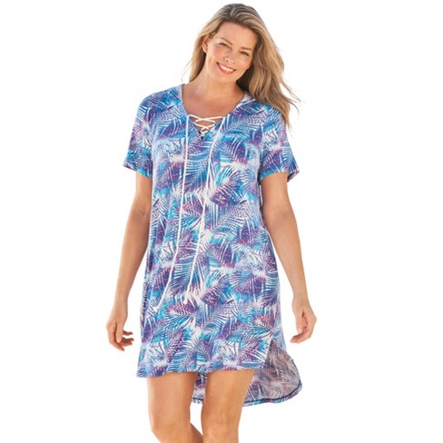 Target plus size swim cover up cheap