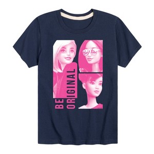Boys' - Barbie - Be Original Squares Short Sleeve Graphic T-Shirt - 1 of 4