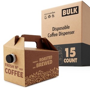 バスダス　オカッパー　セット Stock Your Home 96-oz Disposable Coffee Box Dispensers (15 Pack