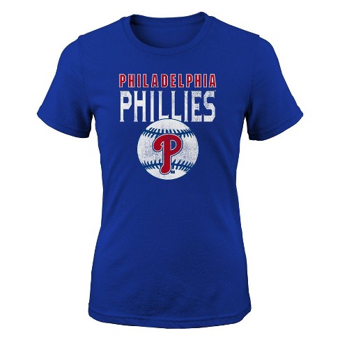 Mlb Philadelphia Phillies Women's Front Twist Poly Rayon T-shirt : Target