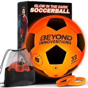 Beyond Innoventions Light Up Soccer Ball Size 5 – Glow in the Dark Soccer Ball for Boys & Girls 8–15 | Birthday & Christmas Gift for Kids & Teens - 1 of 4