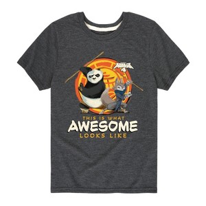 Boys' - Kung Fu Panda 4 - Po and Zhen This Is What Awesome Looks Like Short Sleeve Graphic T-Shirt - 1 of 4