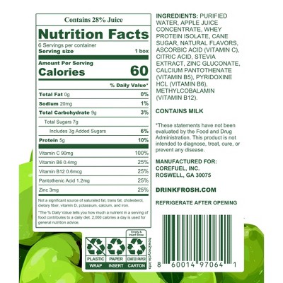 Frosh Juice Boxes - Apple - 40.06oz/6ct