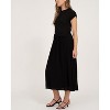 August Sky Women's Sweater Top Mixed Media Midi Dress - 3 of 4