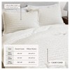 100% Cotton Textured Waffle Weave Duvet Cover & Sham Set - Great Bay Home - 4 of 4