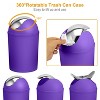 NewHome"6-Piece Bathroom Accessories Set: Soap Dispenser, Toothbrush Holder, Tumbler, Soap Dish & More"Aqua,GRN&PPL - 3 of 4