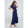 WEST K Women's Georgia Faux Wrap Dress with High-Low Hem and Tie Waist - 2 of 3