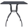 vidaXL Patio Table, Anthracite 31.5"x31.5"x28.5" Steel Mesh - 3 of 4