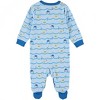 Kids Baby Shark Repeating Characters Novelty Sleep and Play Footed Pajamas - 2 of 2