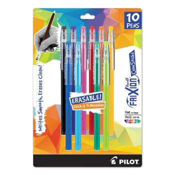 Pilot FriXion ColorSticks Erasable Gel Ink Pen Fine 0.7 mm Assorted Ink 10/PK 32456