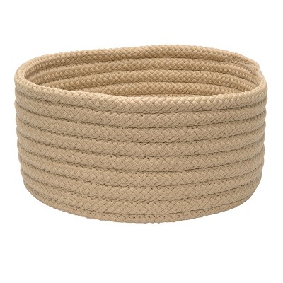 Colonial Mills Storage Basics - Sand 14"x14"x7" Bowl 100% Polypropylene Round