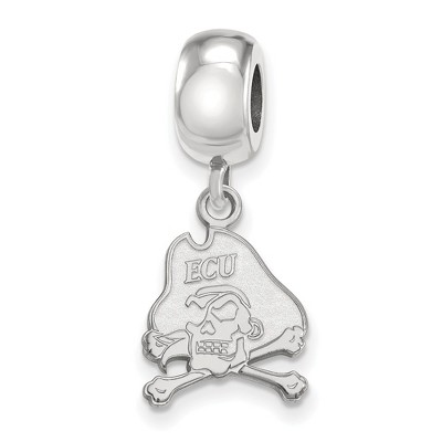 Black Bow Jewelry Sterling Silver East Carolina Pirates NCAA Bead Charm