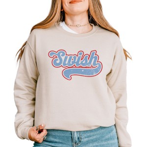 Simply Sage Market Swish Retro Sweatshirt - 1 of 4