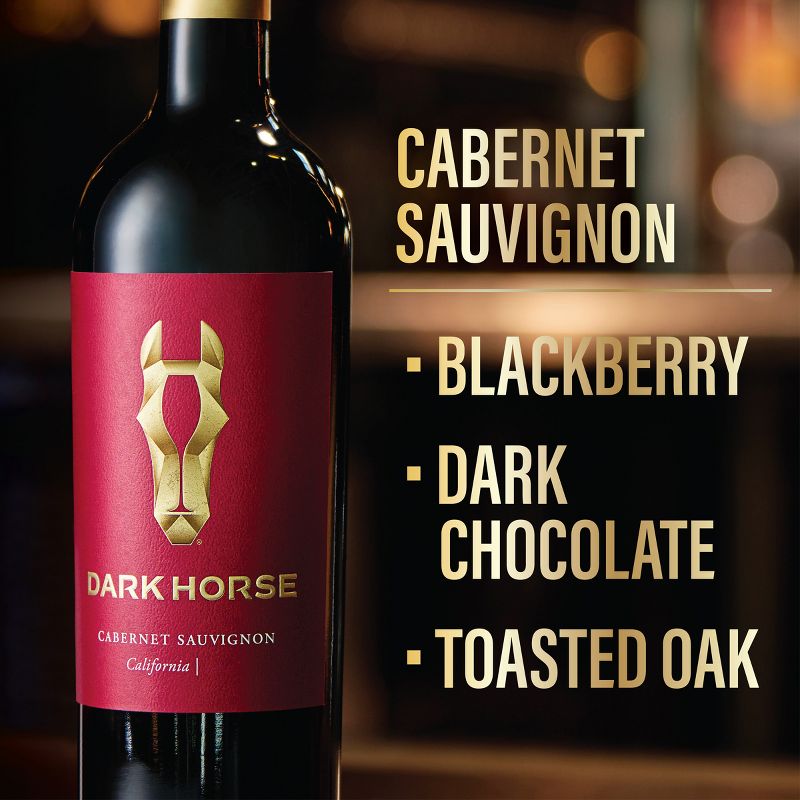 Dark Horse Cabernet Sauvignon Red Wine - 750ml Bottle, 5 of 8