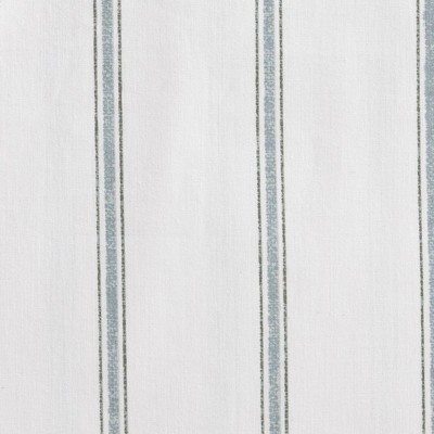 King White and Green Stripe Cotton Percale Sheet Set