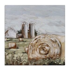 Stupell Industries Hay Bales Farmland Pasture, 24" x 24" - 1 of 4