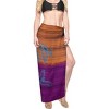 LA LEELA Women's Sarong Bikini Skirt Cover up Swimwear Summer Wraps Swimsuit Beach Wrap Coverups for Women One Size Orange, Tie Dye Design - 3 of 4