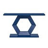 NicBex Unique Stylish Console Table with Hollow Hexagon Legs,Fir Veneer Entryway Table,Foyer Table for Entryway,Hallway,Living Room,Dining Room - 3 of 4