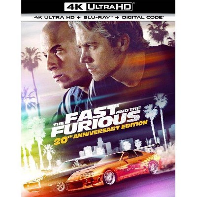 Fast & Furious: 20th Anniversary Edition (SteelBook) (4K/UHD + Blu-ray +  Digital)