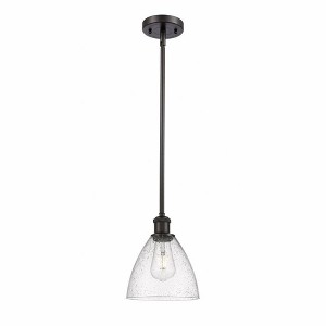 Bristol Glass - 1 Light Mini Pendant In Industrial Style-9.25 Inches Tall and 7.5 Inches Wide - 1 of 1