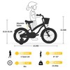 VASIP 16 Inch Girls Bike for Kids Ages 4-7 – Multiple Colors, Training Wheels Included, Lightweight Frame, Easy Assembly - 2 of 4