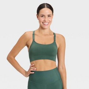 Women's Seamless Medium Support Cami Sports Bra - All In Motion™ - 1 of 4