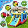HOMDOX Inflatable Bounce House for Kids 3-12 with Slide|Blower|2 Hoops|Dart Ball|Climbing Wall|Jumping Area|Pattern for Backyard/Lawn/Party/Holiday - 3 of 4
