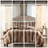 Lyngins 4-Piece Faux Fur Full/Queen Comforter Set, Ultra-Soft Bedding Set with Shams & Decorative Pillow, Oeko-Tex Certified Quilt Bedding Set - 2 of 4