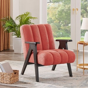 NicBex Accent Chair Modern Armchair with Wood Legs Lounge Chair Sofa Chair for Living Room, Bedroom, Reading Room - 1 of 4