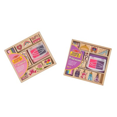 melissa and doug wooden stamp set