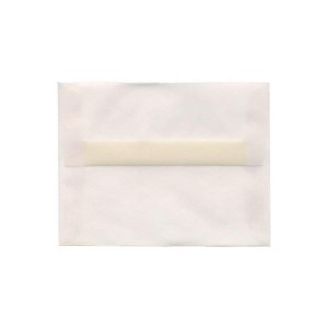 JAM Paper A2 Translucent Vellum Invitation Envelopes 4.375 x 5.75 Clear 50/Pack (53794I) - 1 of 1