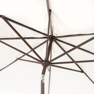 Venice 11-Foot White and Black Aluminum Patio Umbrella