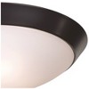 360 Lighting Davis Modern Ceiling Light Flush Mount Fixture Oil Rubbed Bronze 11" Wide Frosted Glass Dome Shade for Bedroom Kitchen Living Room House - 3 of 4