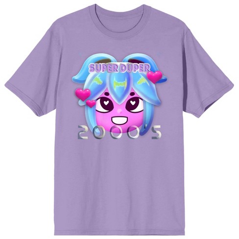 Low Poly Y2K Trend Super Duper 2000s Crew Neck Short Sleeve Lavender Rose  Adult T-shirt-Small